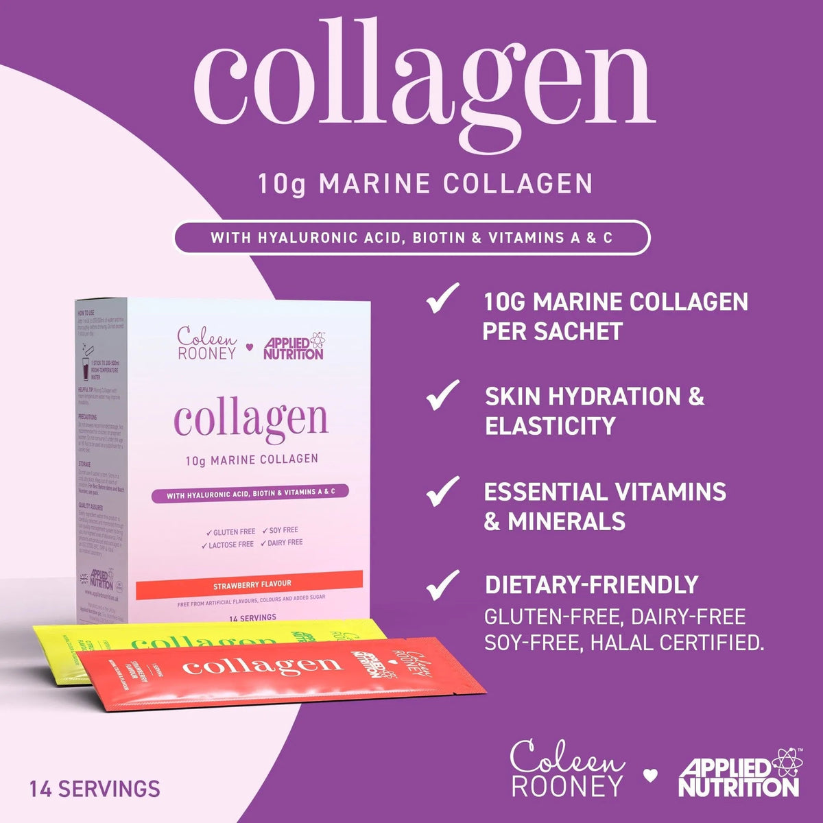 APPLIED NUTRITION Coleen's Marine Collagen (14 Servings) - Sports Nutrition Hub 