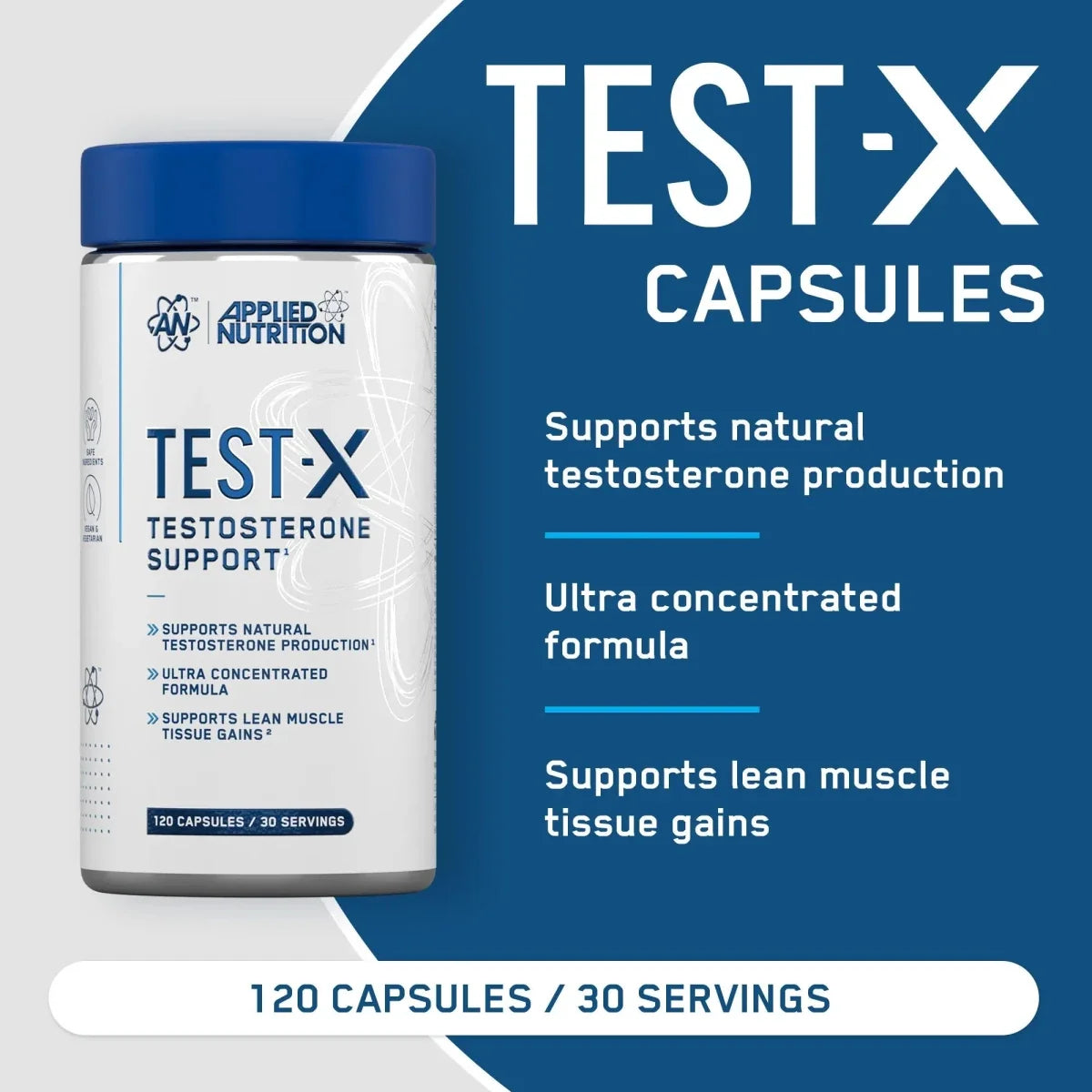 APPLIED NUTRITION Test X Capsules - Testosterone Support