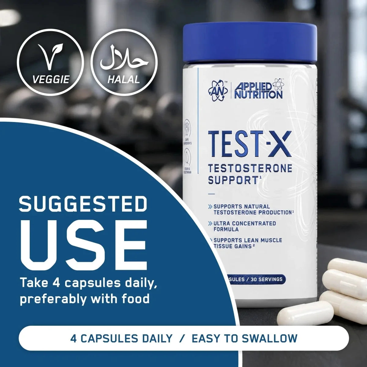 APPLIED NUTRITION Test X Capsules - Testosterone Support