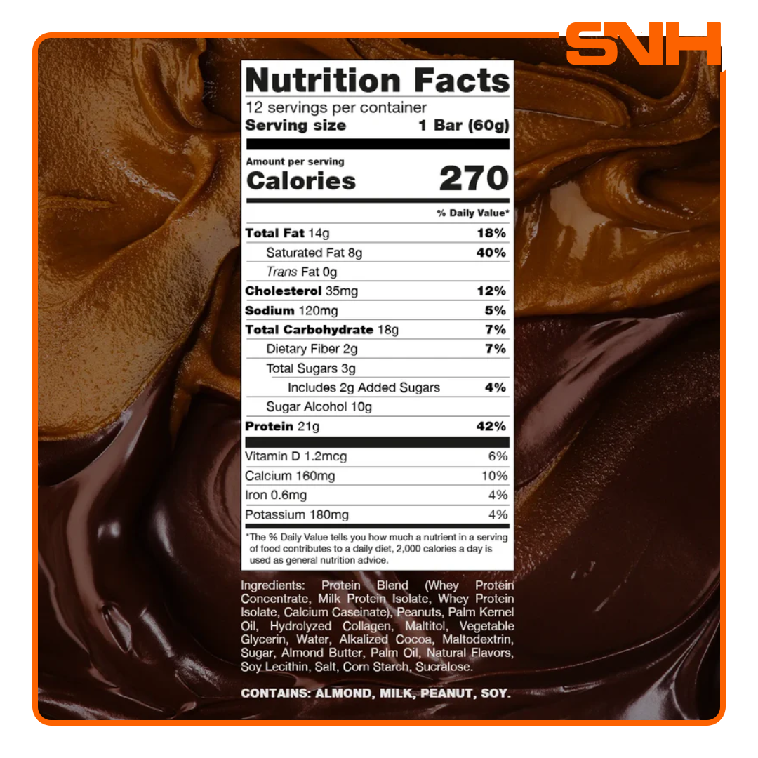 RAW Nutrition Protein Bar, athlete-led US-made protein bar with 20g protein and only 1–5g added sugar per bar in candy-bar style