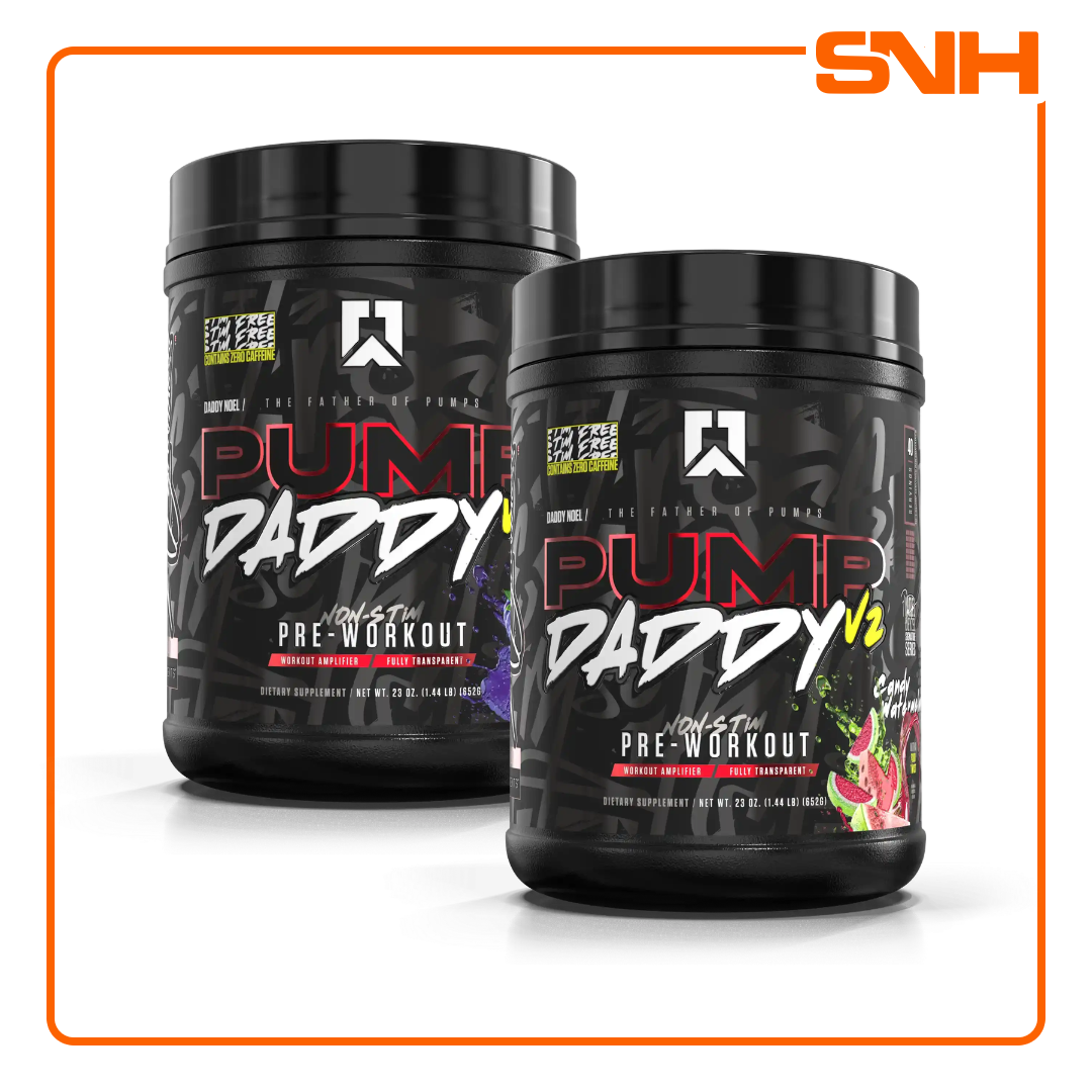 RYSE Pump Daddy v2 caffeine-free pre workout tub in Sri Lanka, US-made non-stim pre workout with 9g citrulline and 5g creatine per scoop