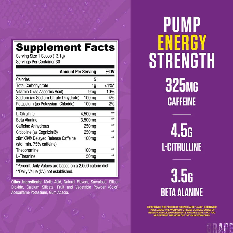 RYSE Loaded Pre-Workout