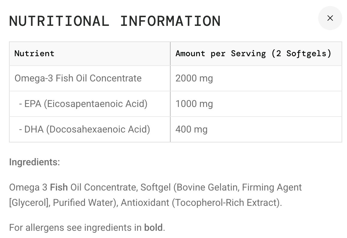 SiS Super Strength Omega 3 - Sports Nutrition Hub 
