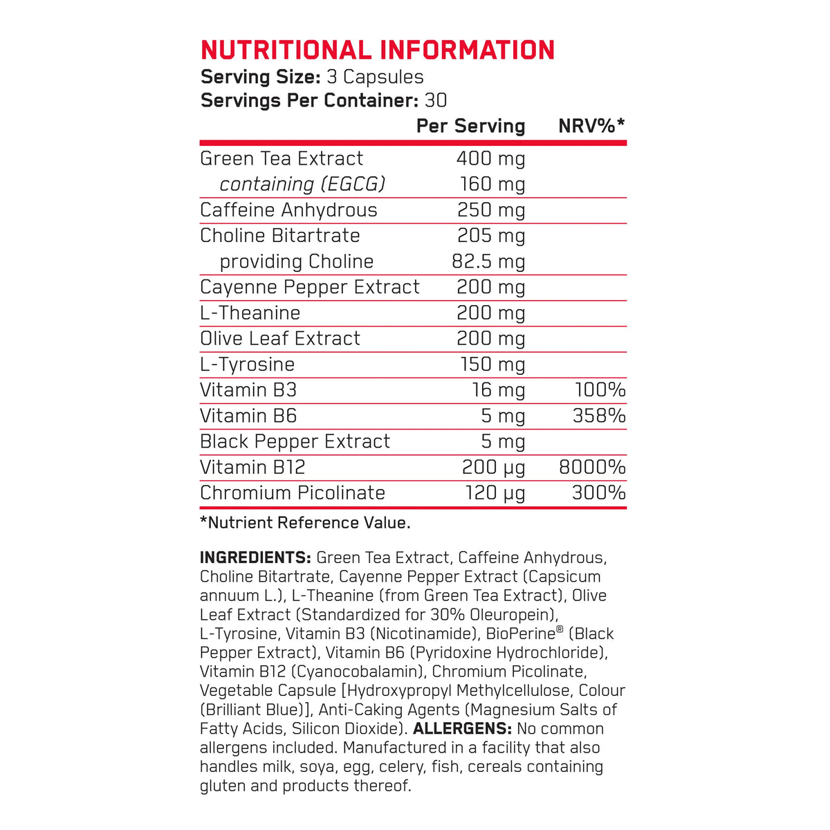 APPLIED NUTRITION Shred X Ultimate Fat Burner Capsules