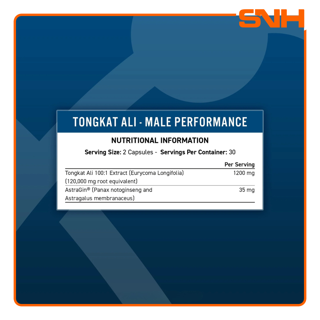 Applied Nutrition Tongkat Ali Long Jack tablets, UK-made halal testosterone supplement with 1200mg 100:1 extract per serving