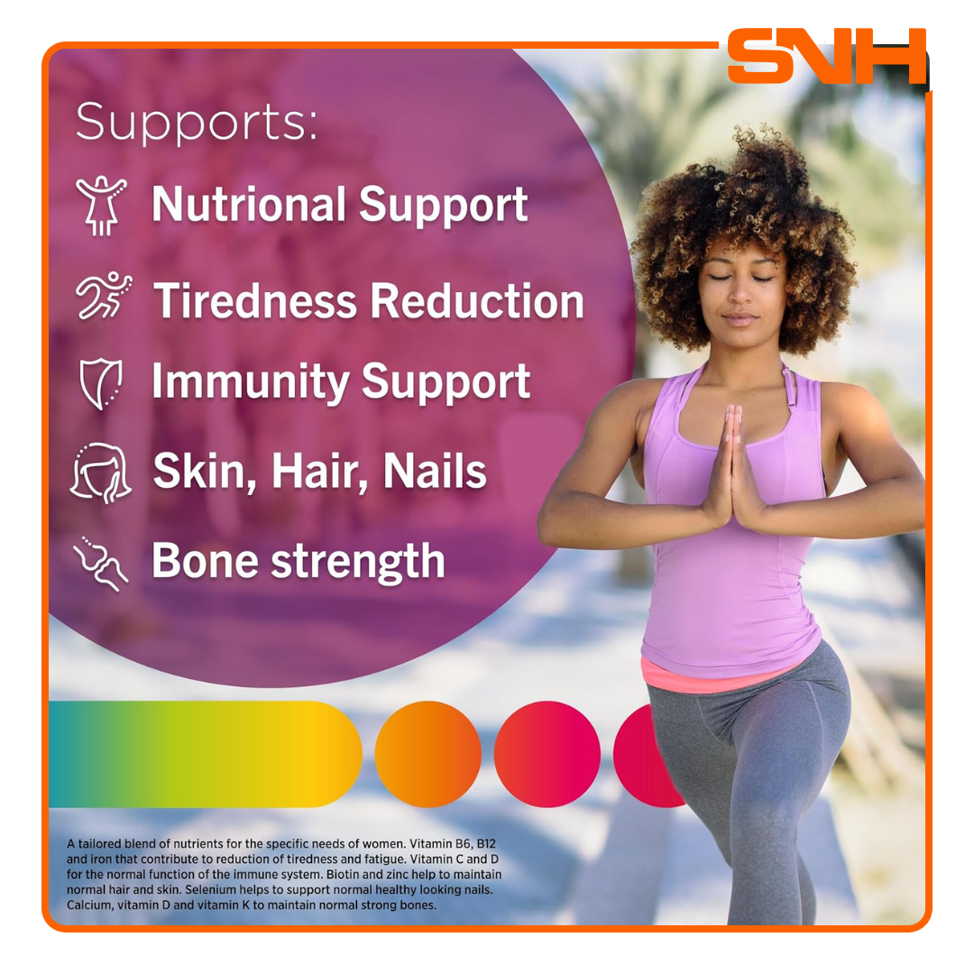 Centrum Women Multivitamin bottle, daily multivitamin for women in Sri Lanka with iron, calcium and complete A-Z vitamin and mineral profile