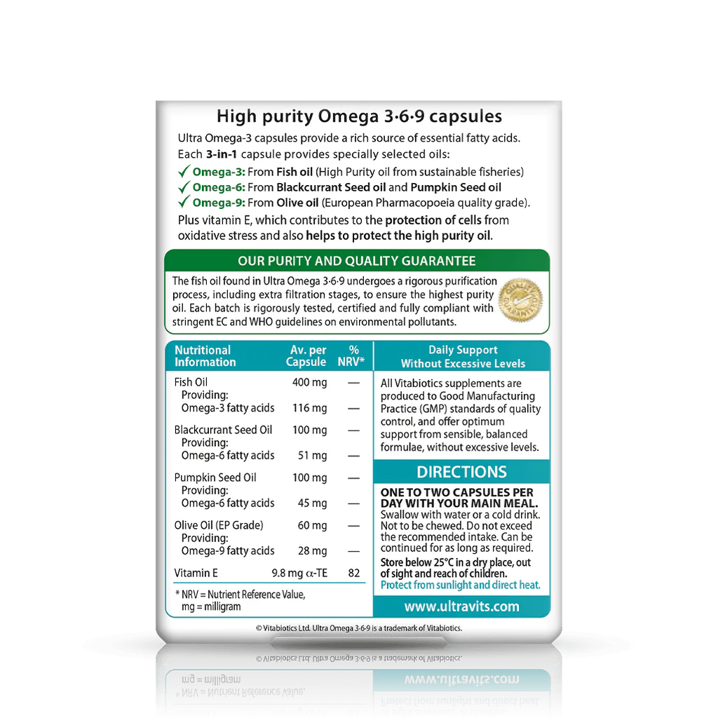 VITABIOTICS Ultra Omega 3-6-9 - Sports Nutrition Hub 