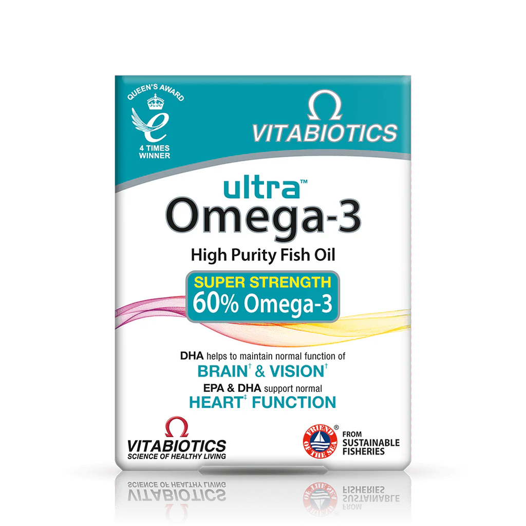 VITABIOTICS Ultra Omega-3 High Purity Fish Oil - Sports Nutrition Hub 