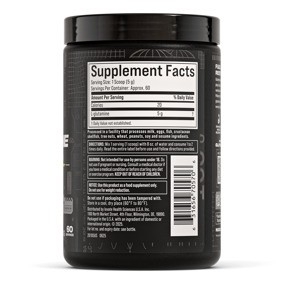 MUSCLETECH Platinum 100% Glutamine - Sports Nutrition Hub 