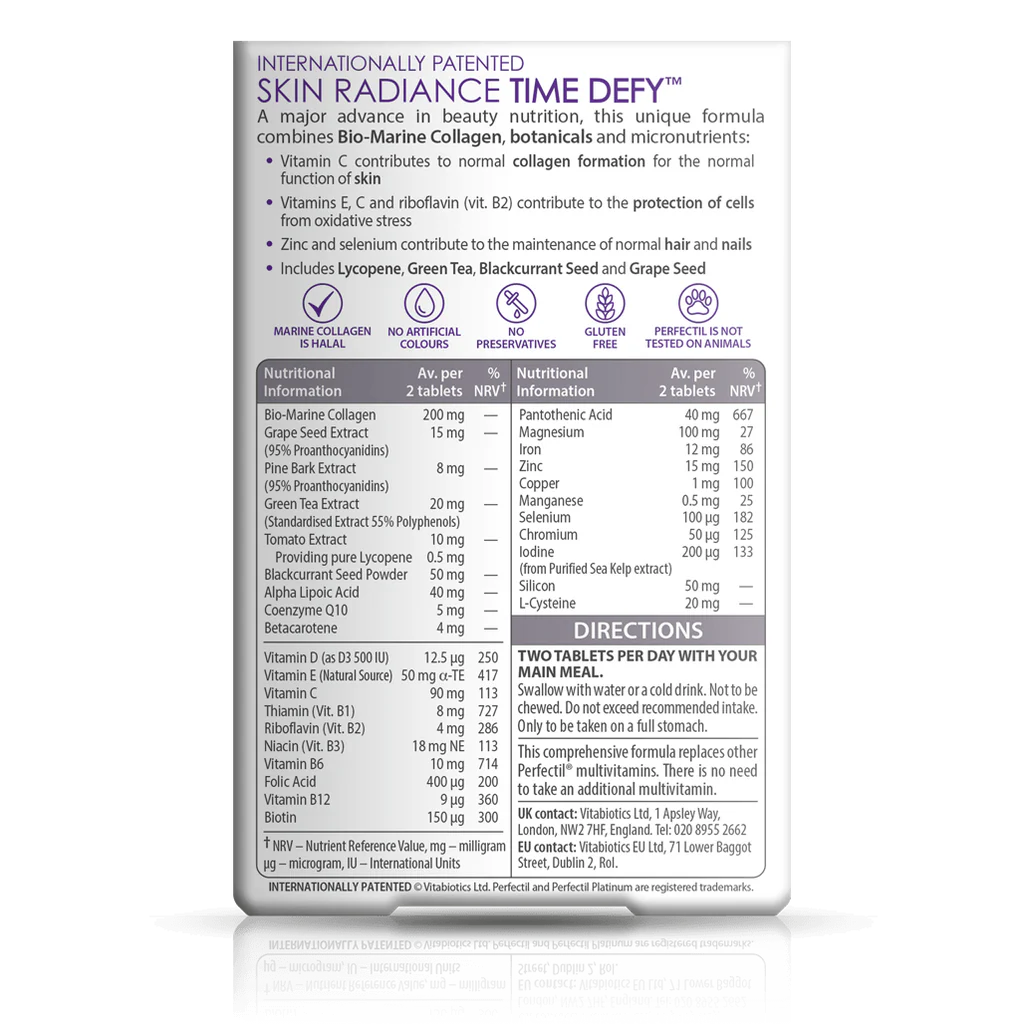 PERFECTIL Platinum Radiance - Ultimate TimeDefy™ Beauty Supplement - Sports Nutrition Hub 