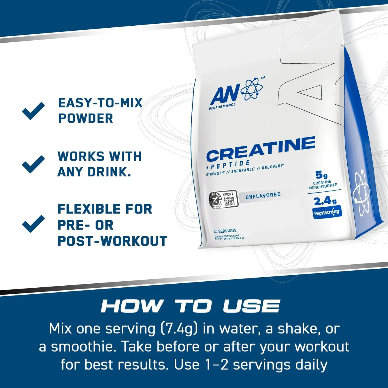 APPLIED NUTRITION Creatine Monohydrate + Peptide - Sports Nutrition Hub 