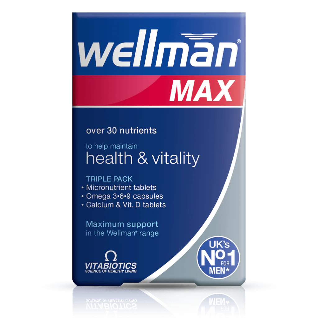 WELLMEN Max - 3-in-1 Multivitamin for Men - Sports Nutrition Hub 