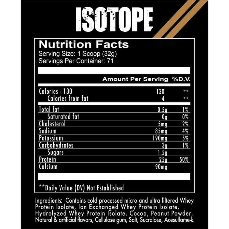 Redcon1 Isotope  5lb - 100% Whey Isolate Protein - Sports Nutrition Hub 